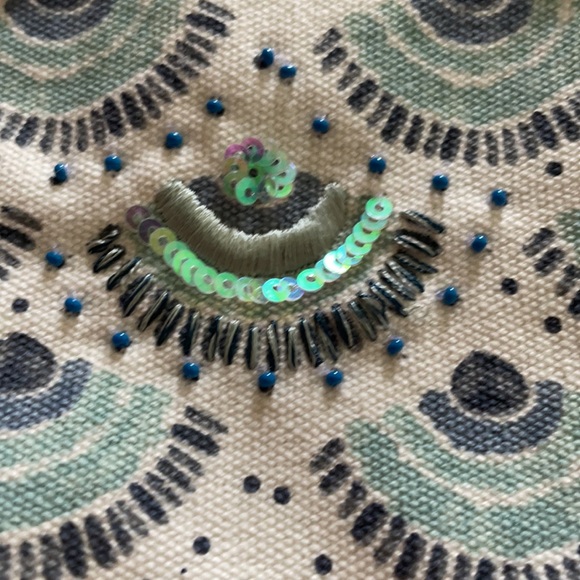 Blue beaded bag - Picture 2 of 9